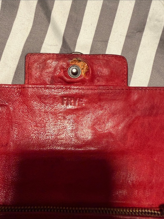 Frye Handbags - Frye Red Leather Wallet